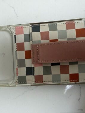 Walli Phone Case Checker Wallet Phone Case with Hand Strap iPhone 17 Pro Max
